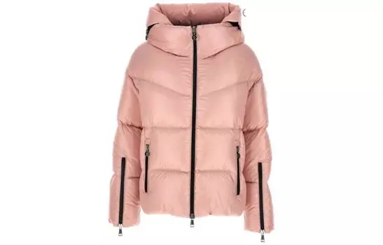 Пуховик женский розовый Moncler, розовый