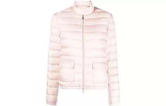 Пуховик женский розовый Moncler, розовый