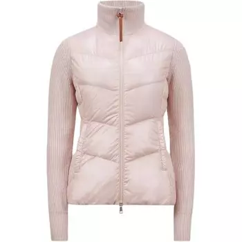 Пуховик женский розовый Moncler, розовый