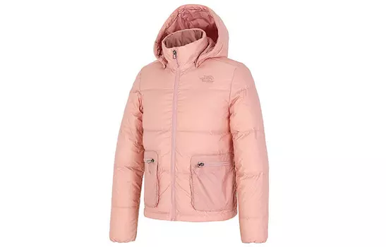 Пуховик женский розовый The North Face