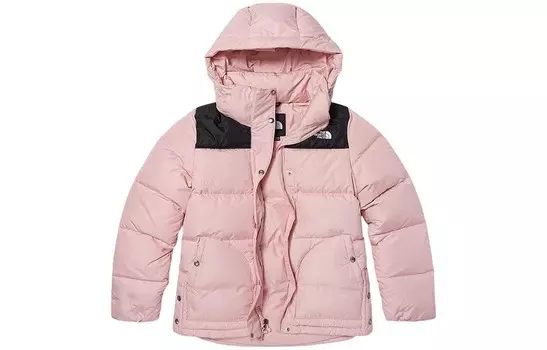 Пуховик женский розовый The North Face