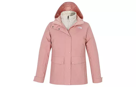 Пуховик женский розовый The North Face