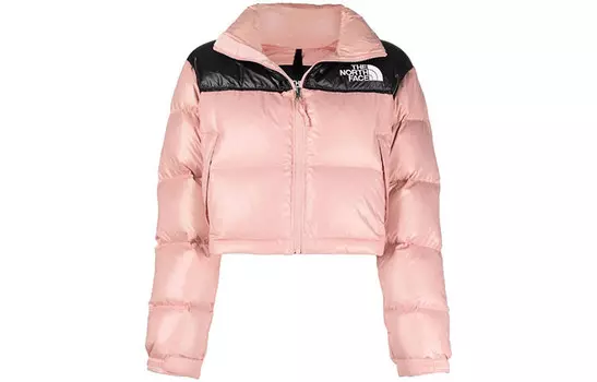 Пуховик женский розовый The North Face