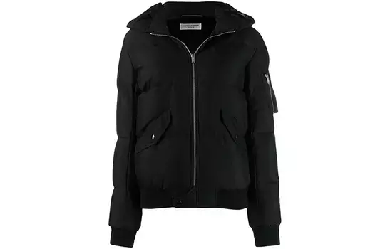 Пуховик женский Saint Laurent, черный