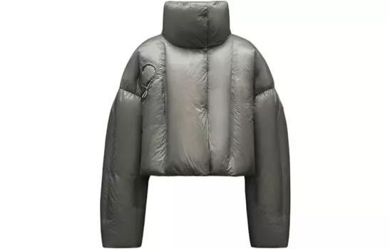 Пуховик женский серый Moncler
