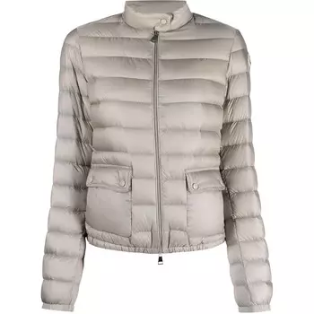 Пуховик женский серый Moncler