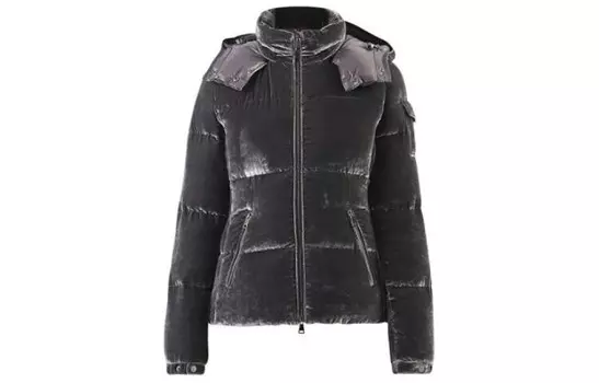 Пуховик женский серый Moncler