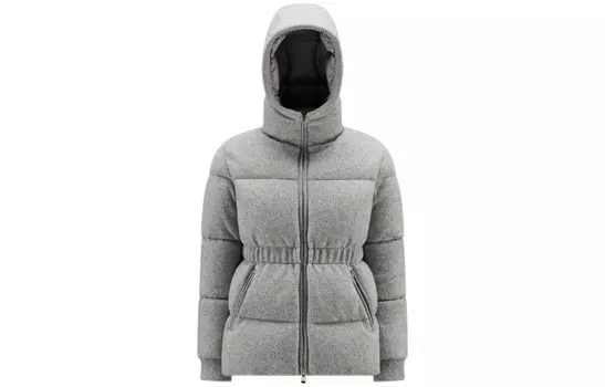 Пуховик женский серый Moncler