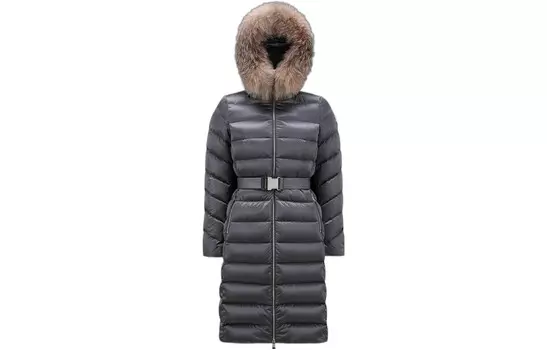 Пуховик женский серый Moncler