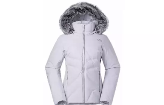Пуховик женский серый The North Face