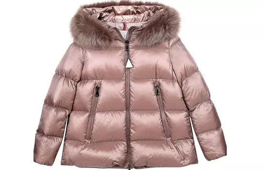 Пуховик женский шоколадный Moncler, цвет Chocolate