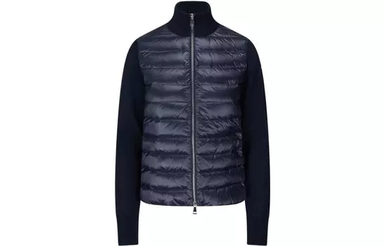 Пуховик женский синий Moncler