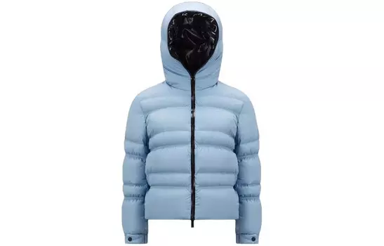 Пуховик женский синий Moncler