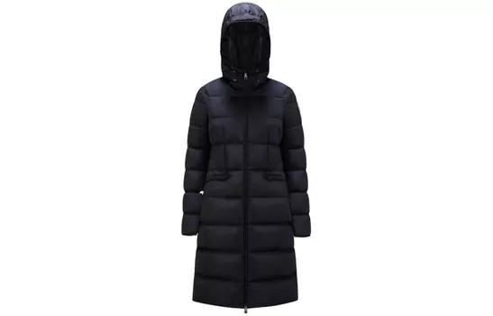 Пуховик женский синий Moncler