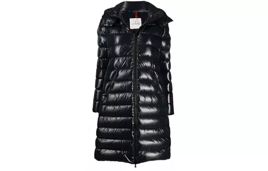 Пуховик женский синий Moncler