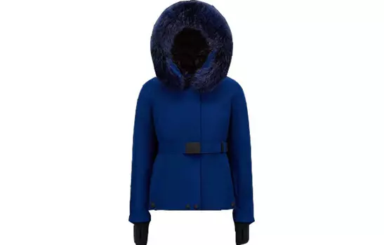Пуховик женский синий Moncler