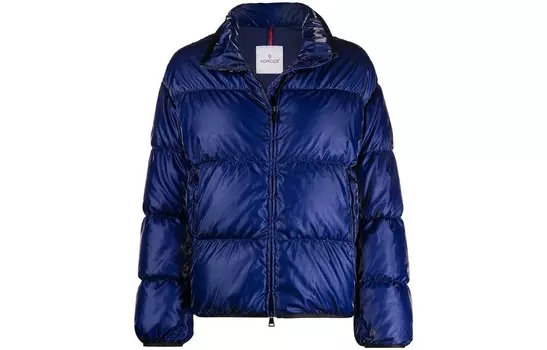 Пуховик женский синий Moncler