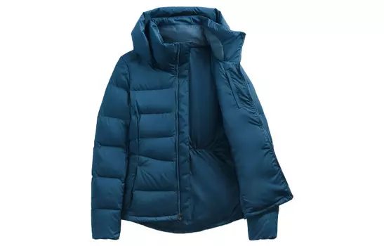 Пуховик женский синий The North Face