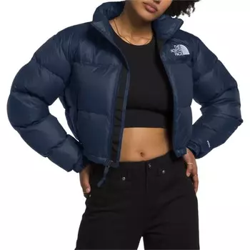 Пуховик женский синий The North Face
