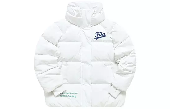 Пуховик женский стандартный белый Fila Fusion