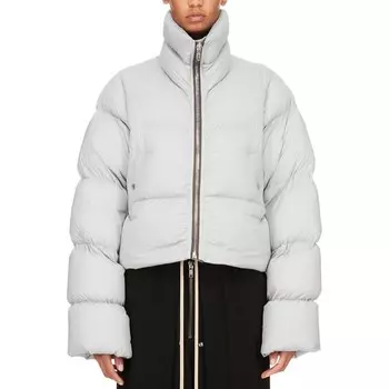 Пуховик женский светло-голубой Rick Owens