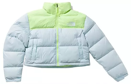Пуховик женский светло-голубой The North Face