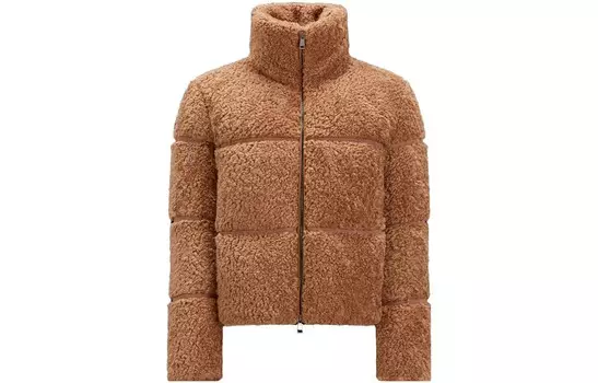 Пуховик женский светло-коричневый Moncler