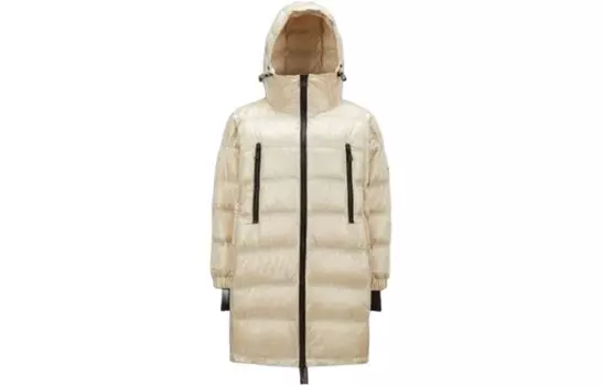 Пуховик женский светло-коричневый Moncler