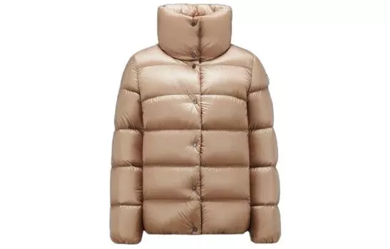 Пуховик женский светло-коричневый Moncler