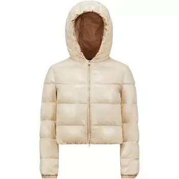 Пуховик женский светло-коричневый Moncler