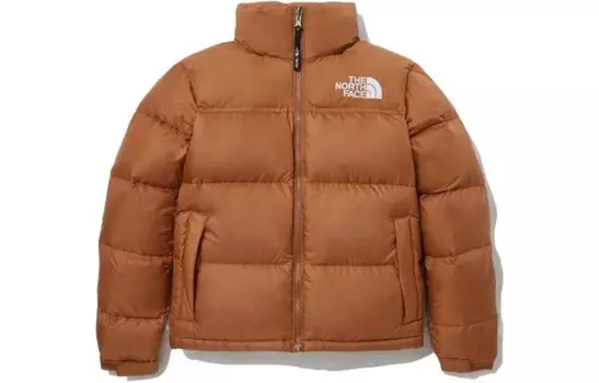 Пуховик женский светло-коричневый The North Face