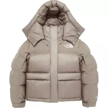 Пуховик женский светло-коричневый The North Face
