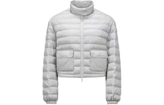 Пуховик женский светло-серый Moncler