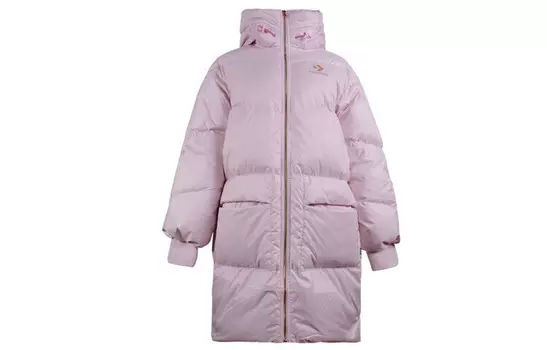 Пуховик женский телесно-розовый Converse