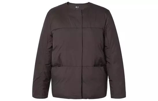 Легкий пуховик UNIQLO, 38 темно-коричневый