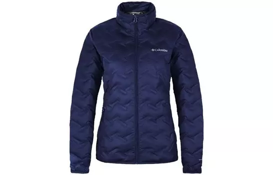 Пуховик женский темно-синий Columbia