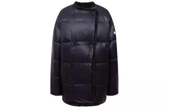 Пуховик женский темно-синий Moncler