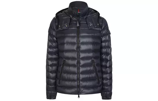 Пуховик женский темно-синий Moncler