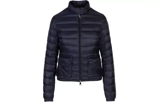 Пуховик женский темно-синий Moncler