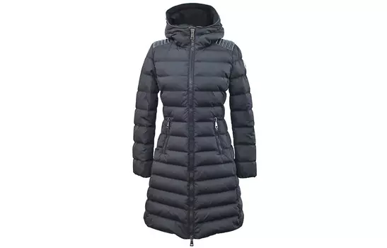 Пуховик женский темно-синий Moncler