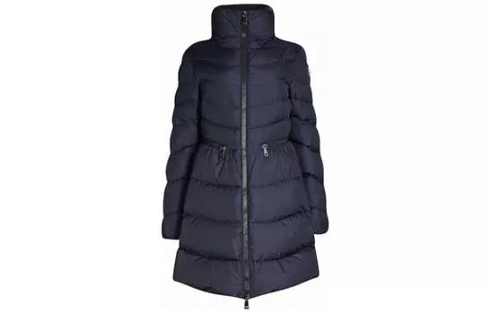 Пуховик женский темно-синий Moncler