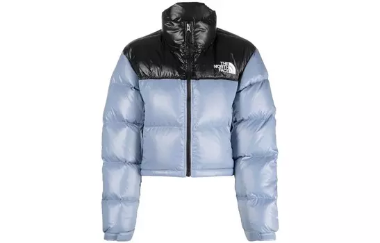 Пуховик женский темно-синий The North Face