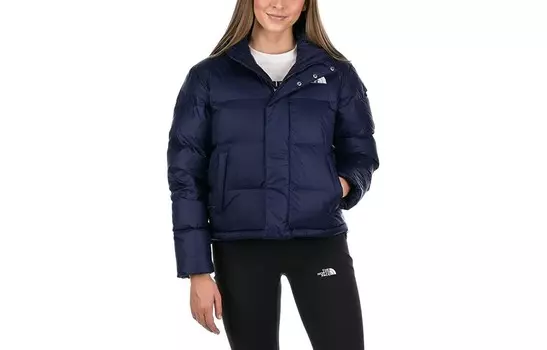 Пуховик женский темно-синий The North Face