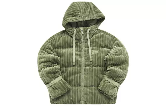 Пуховик женский темно-зеленый Fila Fusion