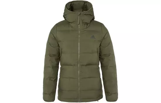 Пуховик женский зеленый Adidas