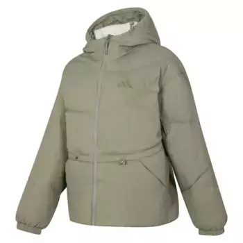 Пуховик женский зеленый Adidas