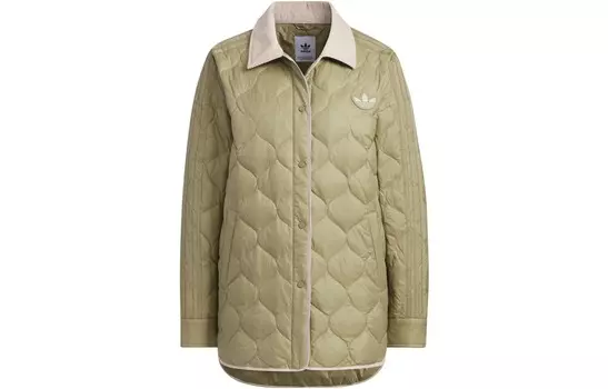 Пуховик женский зеленый Adidas Originals