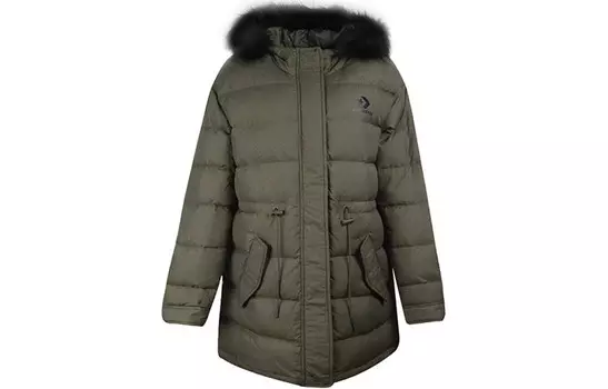 Пуховик женский зеленый Converse