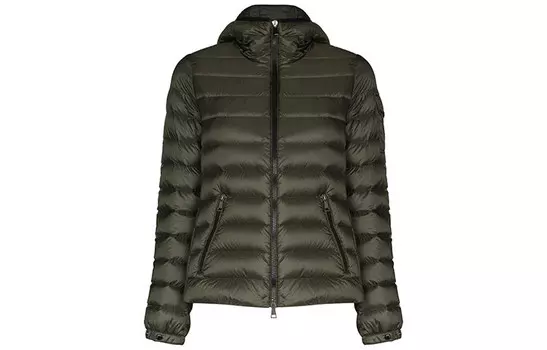 Пуховик женский зеленый Moncler