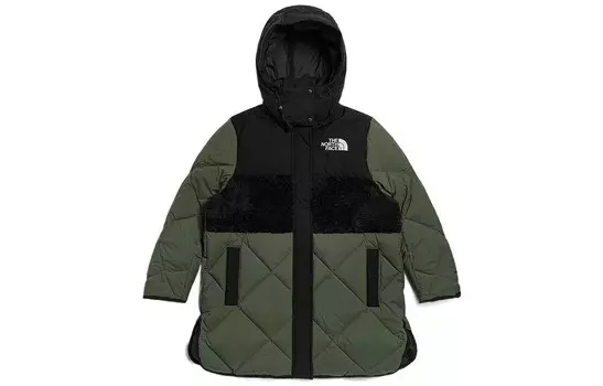 Пуховик женский зеленый The North Face
